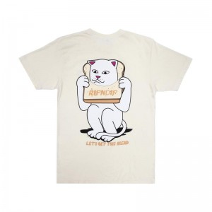 Beige Ripndip Gluten Free Shirts | USAFM2696