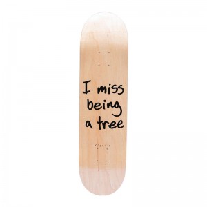 Beige Ripndip I Miss Being A Tree Skateboard | USABC2283