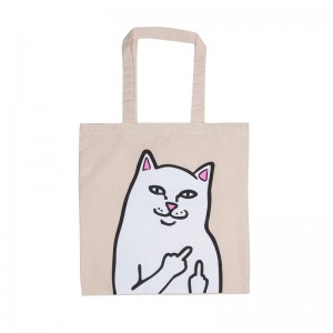 Beige Ripndip OG Lord Nermal Tote Bags | USARW2003