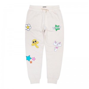 Beige Ripndip Shroom Mania Sweatpants | USAAP2885