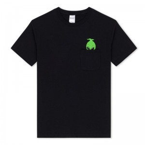 Black Ripndip Bah Humbug Pocket Shirts | USAWY2637