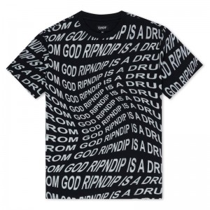 Black Ripndip Drug From God Shirts | USAGL2784