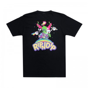 Black Ripndip Friends Forever Shirts | USAQZ2656