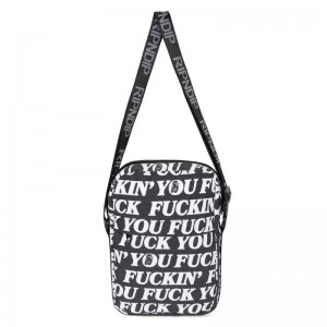 Black Ripndip Fuckin Fuck Crossbody Bags | USAIS2007