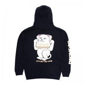 Black Ripndip Gluten Free Hoodie | USAWY2428