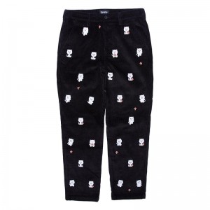 Black Ripndip Hello Nermy Corduroy Pants | USAXF2591