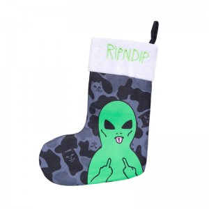 Black Ripndip Lord Alien Christmas Stocking Socks | USASO2366