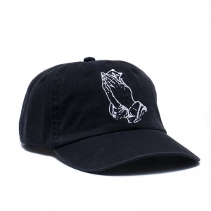 Black Ripndip Praying Hands Dad Hats | USAVD2944