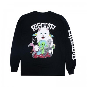 Black Ripndip Runaway Long Sleeve | USAOR2577