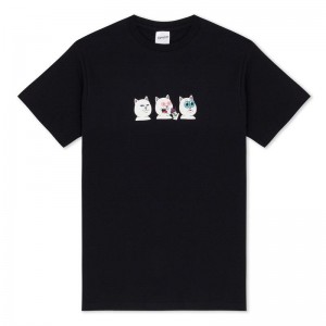 Black Ripndip Shroom Diet Shirts | USAIS2773