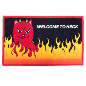 Black Ripndip Welcome To Heck Rug Accessories | USARW2133