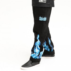 Black Ripndip Zeta Cargo Pants | USATV2607