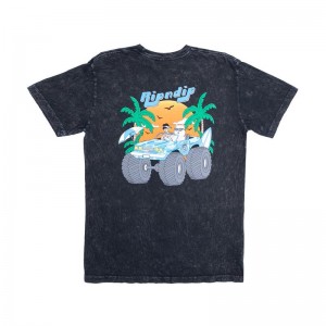 Black Wash Ripndip Nerm Cruiser Shirts | USAPQ2700