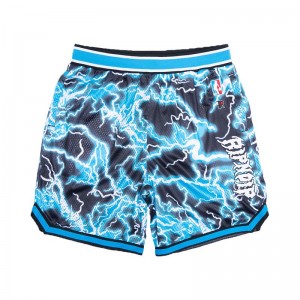 Black / Blue Ripndip Nikola Basketball Shorts | USAVD2828