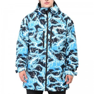 Black / Blue Ripndip Nikola Snowboard Jackets | USATV2529