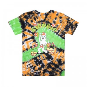 Black / Orange Ripndip Do You Even Lift Shirts | USAEX2654