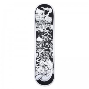 Black / White Ripndip Dark Twisted Fantasy Snow Skateboard | USAPQ2295