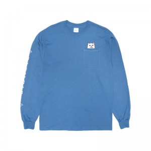 Blue Ripndip Lord Nermal Long Sleeve | USAAP2549