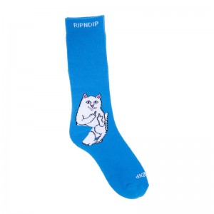 Deep Blue Ripndip Lord Nermal Socks | USAUT2345