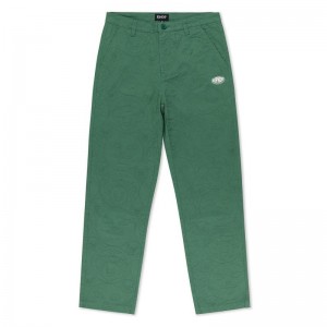 Deep Green Ripndip Barry Bonds Twill Pants | USAOR2630