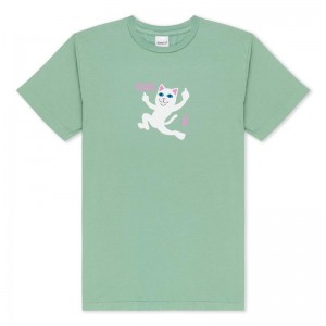 Deep Green Ripndip F U Shirts | USAYU2775