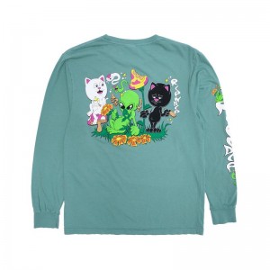 Deep Green Ripndip Friday Jr Long Sleeve | USAQZ2559