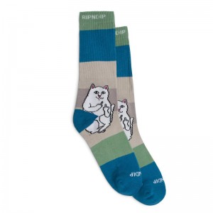 Deep Green Ripndip Lord Nermal Socks | USAHK2362