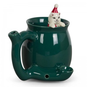 Deep Green Ripndip Lord Santa Wake And Bake Mug Accessories | USAKI2225