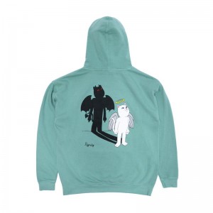 Deep Green Ripndip Shadow Friend Hoodie | USAGL2415