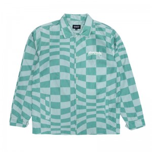 Green Ripndip Checked Coaches Jackets | USAJJ2517