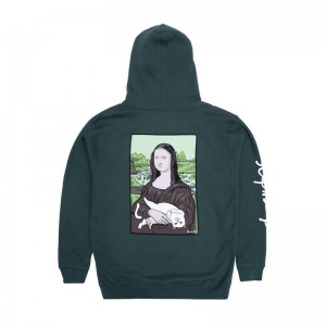 Green Ripndip Nermal Lisa Hoodie | USAMA2430