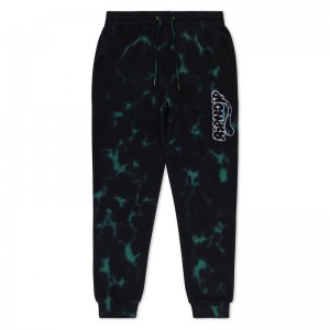 Green / Black Ripndip Ripntail Sweatpants | USATV2891