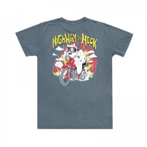 Grey Ripndip Highway To Heck Shirts | USAPQ2647