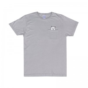 Grey Ripndip Lord Nermal Pocket Shirts | USATV2634