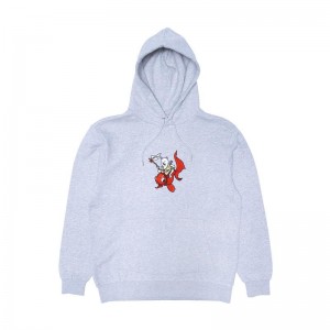 Grey Ripndip Master Nermal San Hoodie | USAQZ2403