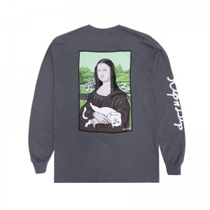 Grey Ripndip Nermal Lisa Long Sleeve | USADN2573