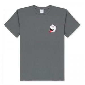 Grey Ripndip Spiraling Shirts | USAQZ2780