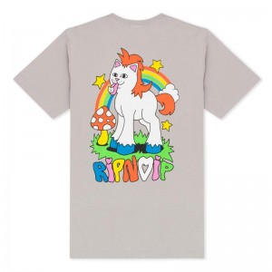 Grey Ripndip Taste The Rainbow Shirts | USAUT2774