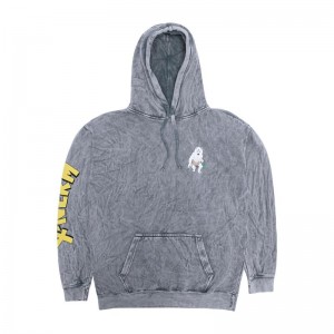 Grey Wash Ripndip X Nerm Hoodie | USAKI2464