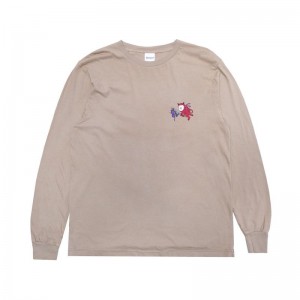 Khaki Ripndip Fireworld Long Sleeve | USAMA2560