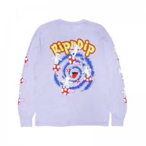 Lavender Ripndip Lucid Vacation Long Sleeve | USAYU2554