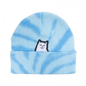 Light Blue Ripndip Lord Nermal Beanie | USAKI2904