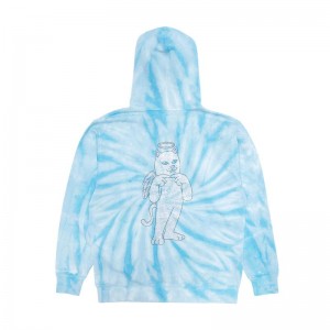 Light Blue Ripndip Sent From Heaven Hoodie | USAPQ2420