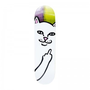 Light Green / Purple Ripndip Lord Nermal Skateboard | USAXF2306