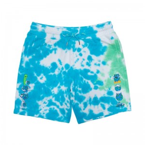 Light Turquoise / Green Ripndip Save the World Sweat Shorts | USAGL2810