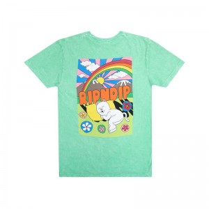 Mint Wash Ripndip Summer Camp Shirts | USASO2716