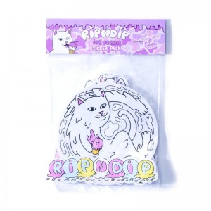 Multicolor Ripndip Ice Cream Sticker Pack Accessories | USASO2063