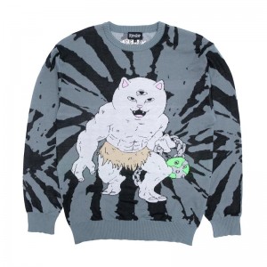 Multicolor Ripndip X Nerm Knit Sweaters | USAYU2864