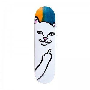 Orange / Light Turquoise Ripndip Lord Nermal Skateboard | USAVD2308