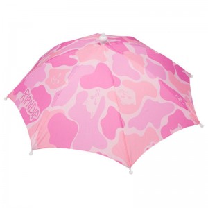 Pink Ripndip Camo Umbrella Hat Umbrellas | USATV2373